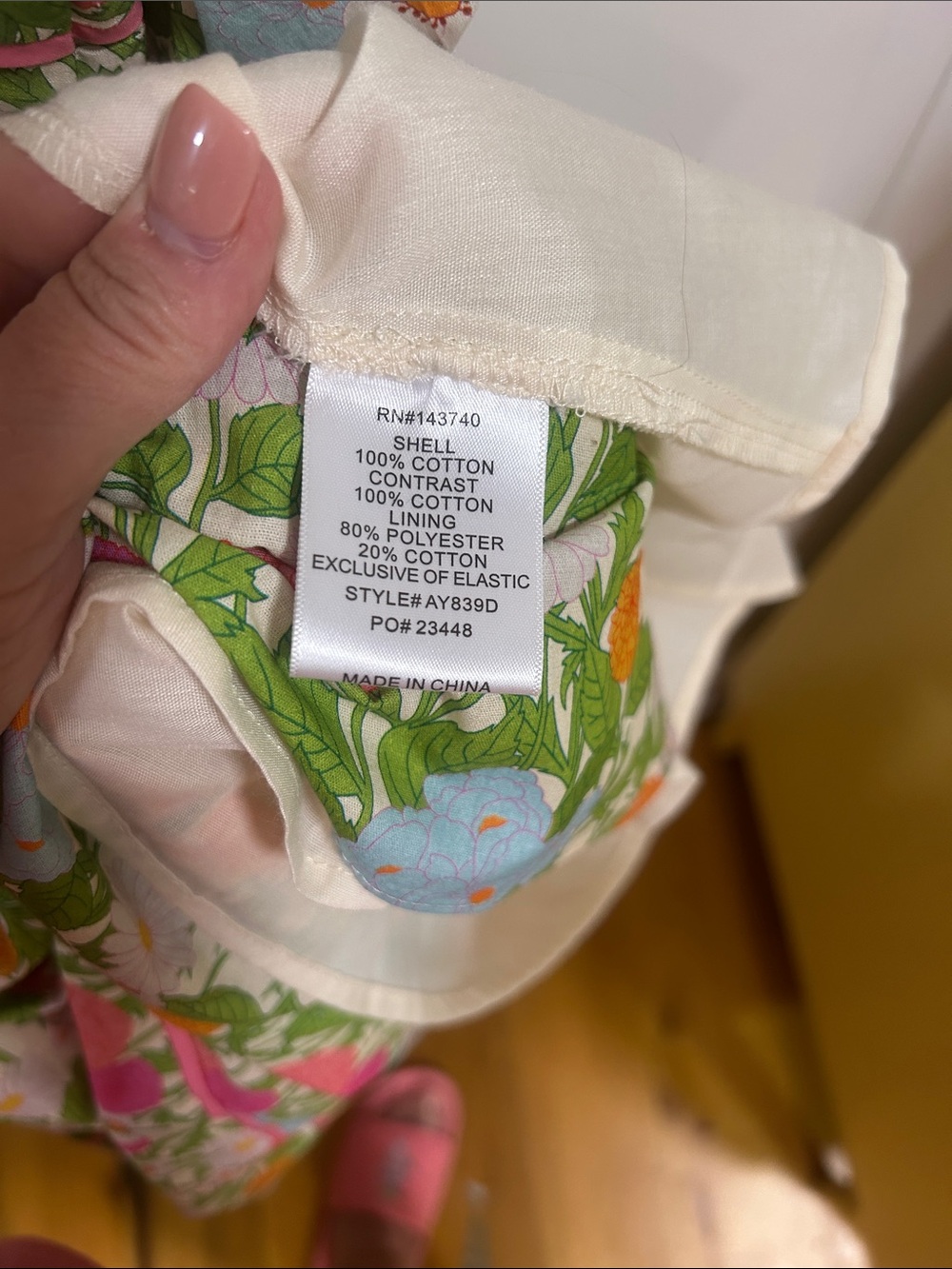 Tuckernuck Hyacinth House Floral Cotton Midi Dress in Pink & Green NWT XS - Picture 9 of 11